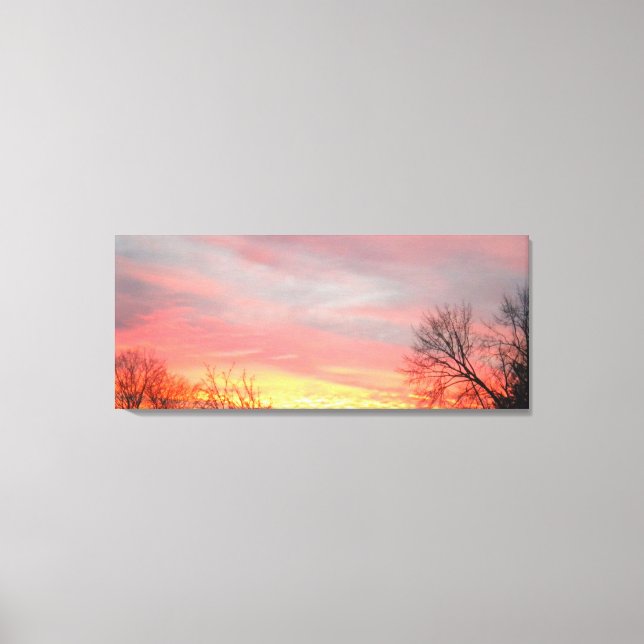 Winter Sunset on Wrapped Canvas (Framsida)