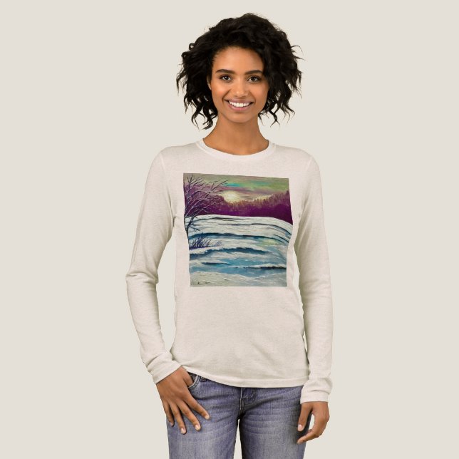 Winter Sunset T Shirt (Hel framsida)