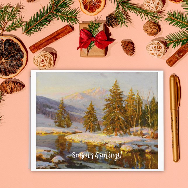 Winter Sunset Vykort (Skapare uppladdad)