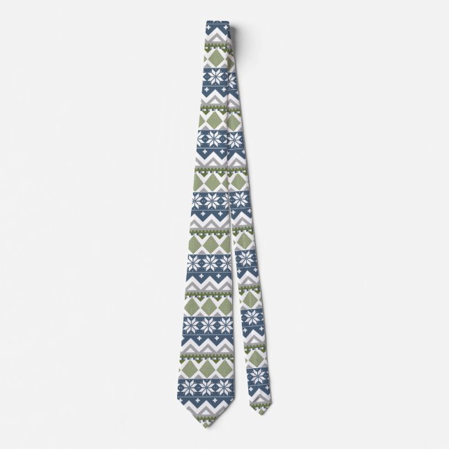 Winter Sweater Manar Neck Tie Slips (Framsida)