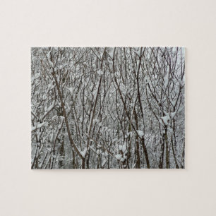 Winter-täckt Grenar Pussel
