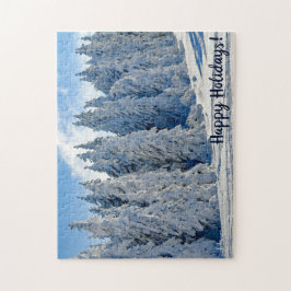 Winter-täckt Träd Pussel