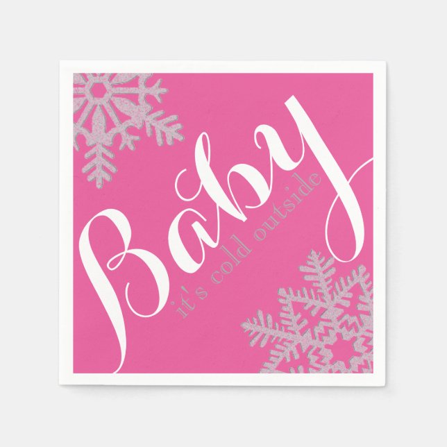 Winter Theme Napkins Pappersservett (Framsidan)