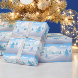 Winter Thned God jul Presentpapper