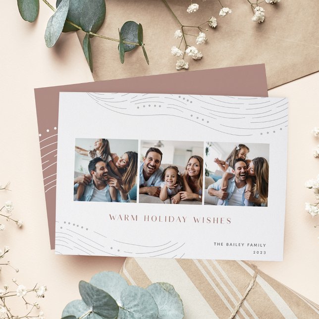 Winter Tidings | 3 Fotokollage Julkort (Skapare uppladdad)