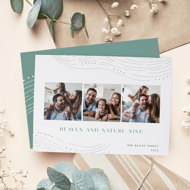 Winter Tidings | 3 Fotokollage Julkort (Skapare uppladdad)