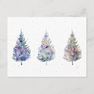 Winter Träd Art Vykort