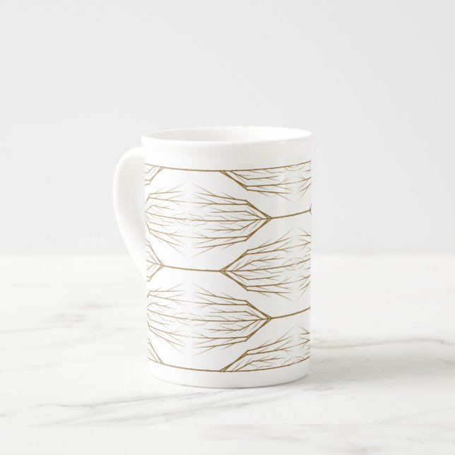 Winter Träd Bone China Mugg Benporslin Mugg (Framsida vänster)