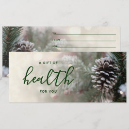 Winter Träd Chiropraktic Helgdag Gift Certificate