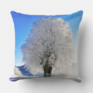 Winter Träd Dekorativ kudde