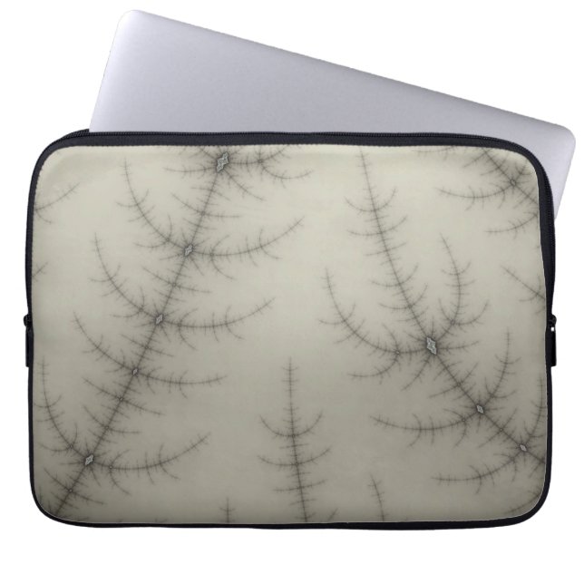 Winter Träd Fractal Laptop Sleeve (Framsidan)