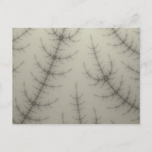Winter Träd Fractal Vykort