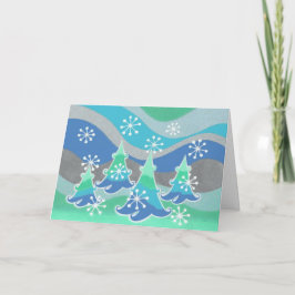 Winter Träd 'God jul visicard Helgkort