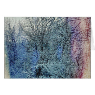 Winter Träd Hälsningskort