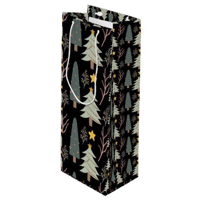 Winter Träd Helgdag-Roligten Forest Jul (Framsidan Vinklad)