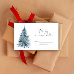 Winter träd hur stor är mamma Bürg? Tilläggskort<br><div class="desc">Design har ett modernt calligraphy-skriptteckensnitt,  snöflingor och vattenfärgsskog träd. Matchande objekt är tillgängliga.</div>