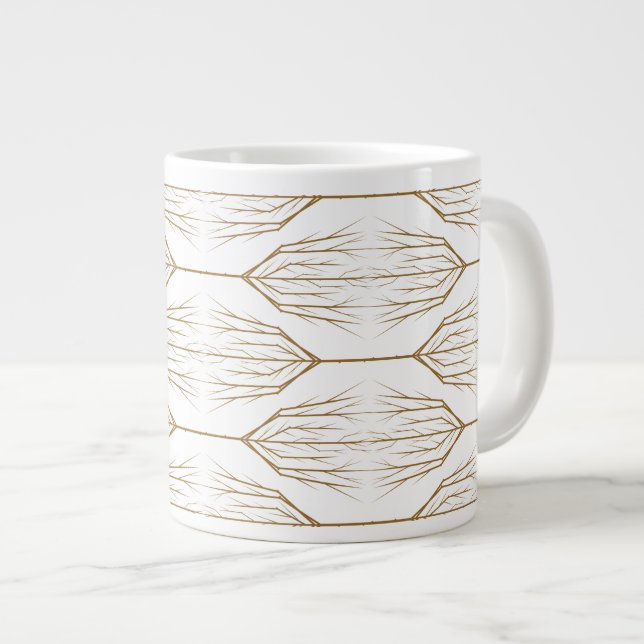 Winter Träd Jumbo Mugg (Framsida höger)