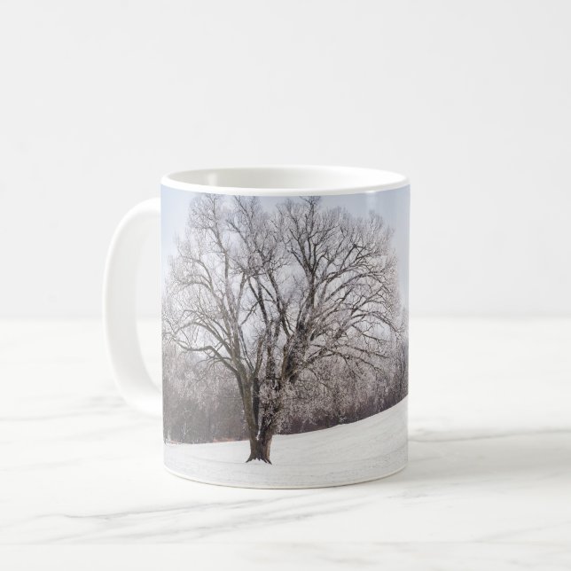 Winter Träd-kaffe Mugg (Framsida vänster)