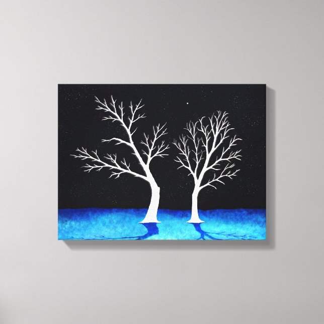 Winter Träd - Kanvastryck (Framsida)