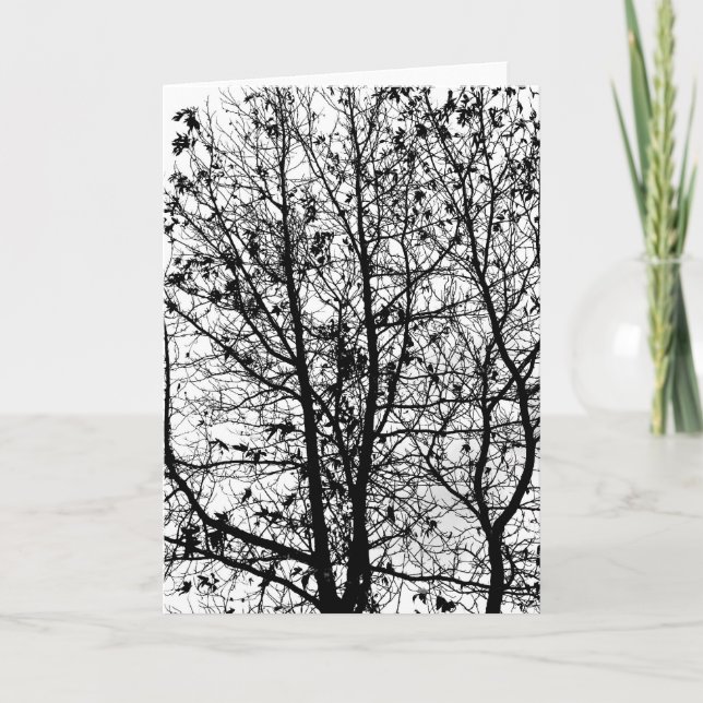 Winter träd kort (Framsida)