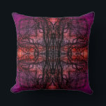 Winter Träd Kudde<br><div class="desc">Den här bilden, Winter Träd, skapas från mitt originalfoto av en torn träd silhuetterad vid en färgstark vintersolnedgång. Genom en patentskyddad processaa som jag har utvecklat under de senaste åren, förvandlas den till detta vackra, roterande mönster.</div>