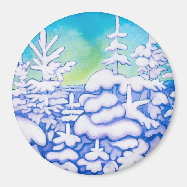 Winter Träd Magnet (Framsidan)