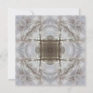 Winter Träd Mandala Art Card