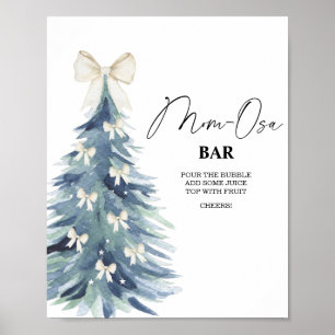 Winter träd Mon-osa pub Poster