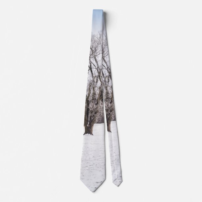 Winter Träd Neck Tie Slips (Framsida)