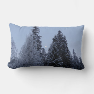 Winter Träd vid Dawn Montana Ligcape Lumbarkudde