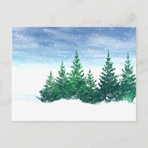Winter Träd Vykort