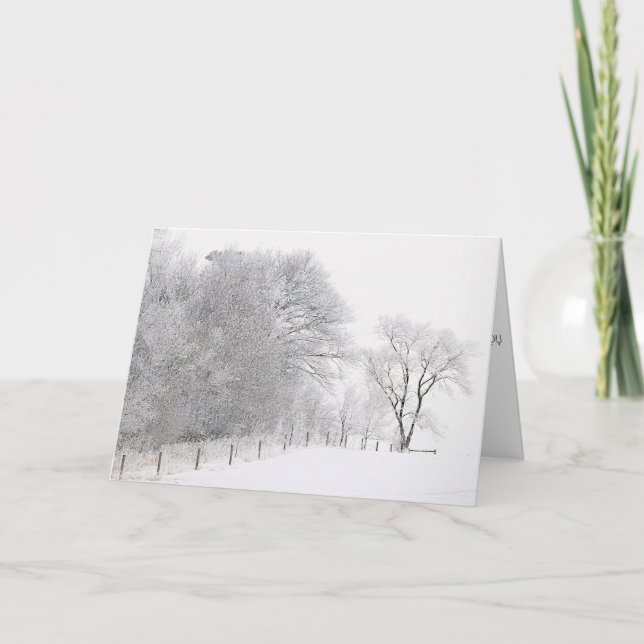 Winter Tranquility Christmas Card Helgkort (Framsida)