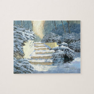 Winter Trappor Jigszle Puzzle Pussel