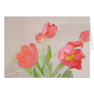 Winter Tulip Hälsningskort