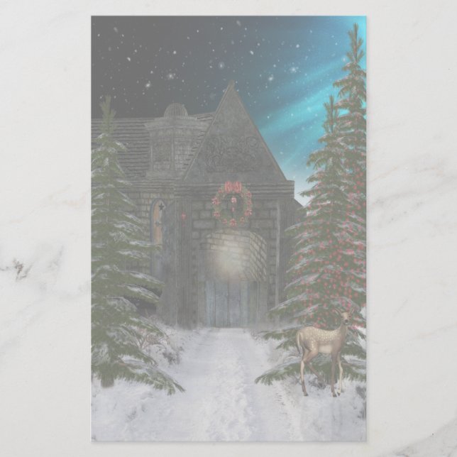 Winter Tunnel Stationery Brevpapper (Framsida)