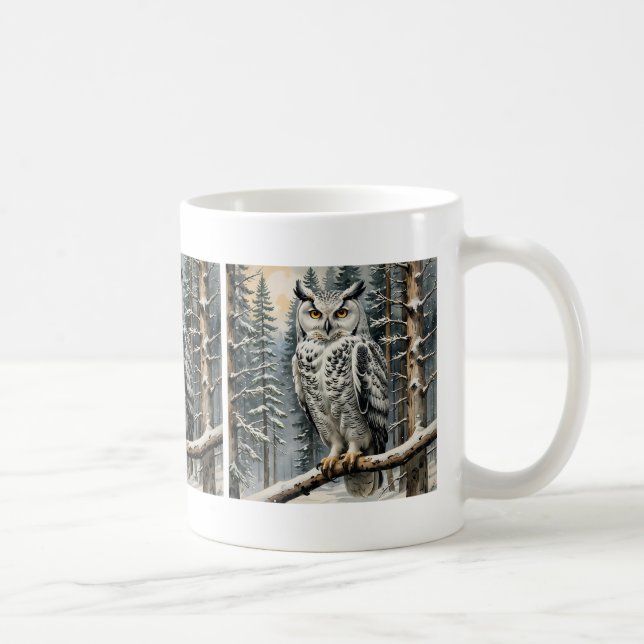Winter Uggla-kaffe Mugg (Höger)