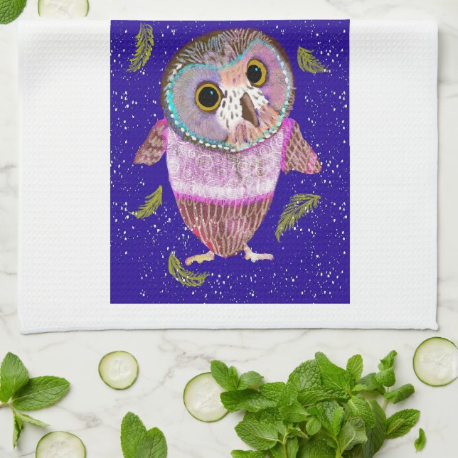 Winter Uggla Kitchen Towel Kökshandduk (Vikta)