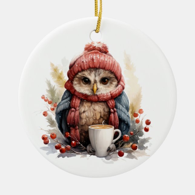 Winter Uggla Ornament (Framsidan)