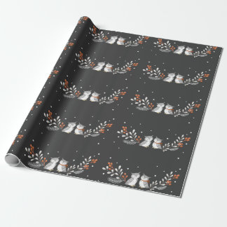 Winter Uggla Wrapping Papper Presentpapper