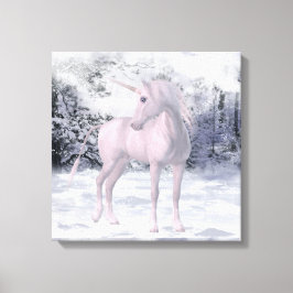 Winter Unicorn Canvastryck