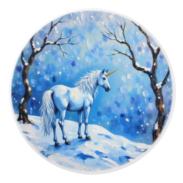 Winter Unicorn Knopp (Framsidan)