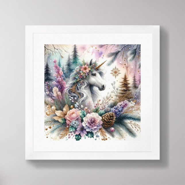 Winter Unicorn Magic Scene 2 Poster (Skapare uppladdad)