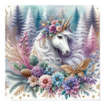 Winter Unicorn Magic Scene 3