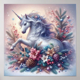 Winter Unicorn Magic Scene 5 Poster