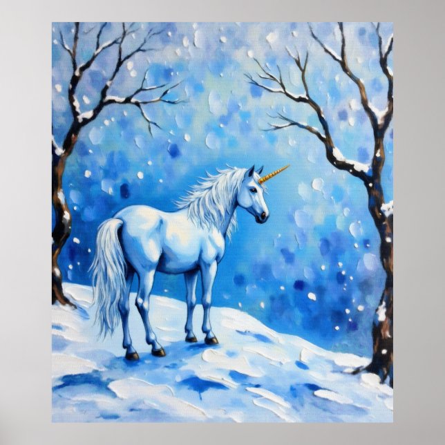Winter Unicorn Poster (Framsidan)