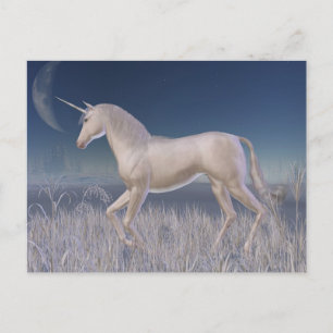 Winter Unicorn - springa Vykort