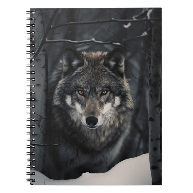 Winter Varg Gaze Anteckningsbok (Framsidan)