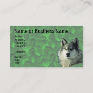 Winter-Varg med Spruce Business eller Profilkort 2 Visitkort