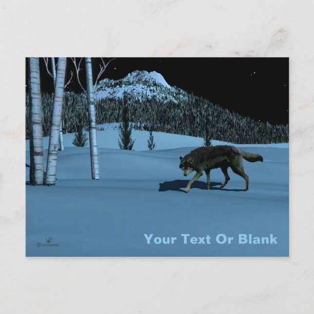 Winter Varg - Tapetum Lucidum Vykort (Framsida)