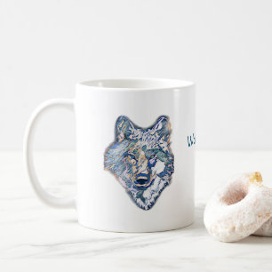 Winter-Vargen (personlig) Kaffe Mugg